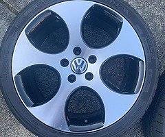 Original be golf gti monza 18” wheels - Image 7/10