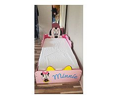 Vand pat double€125,single€70,kids girl bed minnie mouse€100 .patul dublu, single si kids au saltele