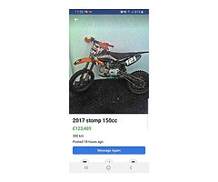 2017 150 pitbike