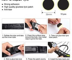 ike Tyre Repair Kit with Mini Bike Pump with High Pressure Gauge 210 PSI,16-in-1 Bicycle Repair Tool - Image 7/10
