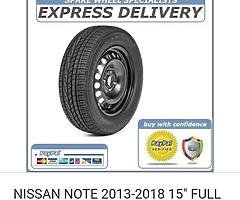 Nissan Note complete 15"wheels - Image 4/4
