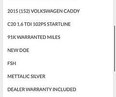 2015 VW Caddy Finance this van from €38 P/W - Image 9/10
