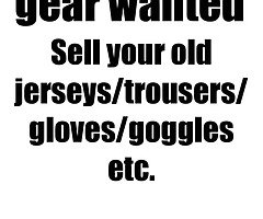 Mx/mtb gear WANTED