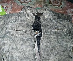 Removable sleeves Harley Davison leather jacket