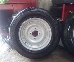Trailer 12" wheels (new tyres)