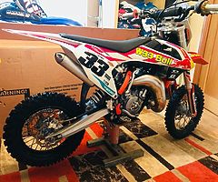 PRICE DROP £1600 ONO 2017 ktm 65 comes with brand new set of flo neon yellow plastics brand new chai