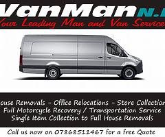 Man and Van for Hire - Removals - Deliveries - Motorcycle Transportation - 24/7