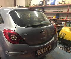 08 corsa for breaking
