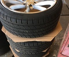 9.5x19 VEEMANN VFS ALLOY WHEELS AND TYRES IMMACULATE LIKE NEW - Image 3/3
