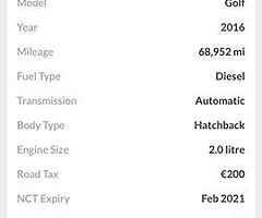 2016 VW Golf Finance this car from €92 P/W - Image 9/10