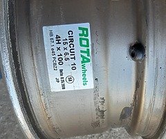 3 Alloys 15" Rota Circuit 10s for sale - Image 4/5
