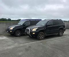04 toyota landcruser jeeps for parts