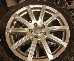 Wheels with tyres for audi 245/40/18