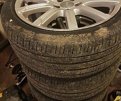 Wheels with tyres for audi 245/40/18