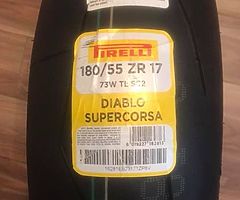 Rear pirelli tire