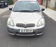 Toyota yaris 03 with new nct