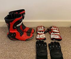 Red and black RST leathers for sale - Image 6/10
