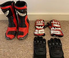 Red and black RST leathers for sale - Image 7/10