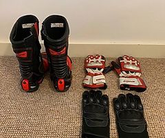 Red and black RST leathers for sale - Image 8/10