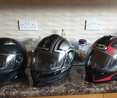 2x motorcycle helmet Size M and S