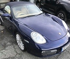 2007 Porsche Boxster S 3.2 280bhp 6 Speed Manual in Midnight Blue with Sand Beige Leather €17950
