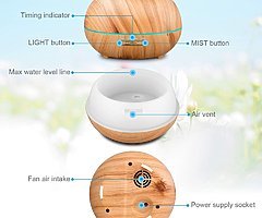 Essential Oil Diffusers Ultrasonic Humidifier Portable Aromatherapy Diffuser with Cool Mist and 7 Co