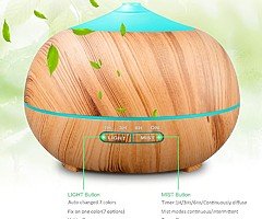 Essential Oil Diffusers Ultrasonic Humidifier Portable Aromatherapy Diffuser with Cool Mist and 7 Co - Image 5/9