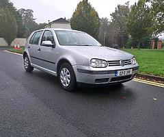 VW Golf 1.4 petrol, brand new NCT, with only 72 000 miles, fully serviced, new t-belt