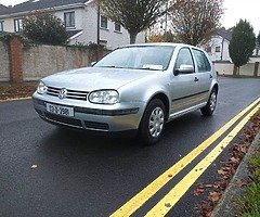 VW Golf 1.4 petrol, brand new NCT, with only 72 000 miles, fully serviced, new t-belt