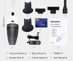 9KPa Handheld Vacuum Cordless - Lightweight, 18V Rechargeable Hand Vac with 2200mAh Battery, Wet and - Image 5/7
