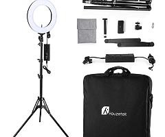 Ring Light, Houzetek Bi-Color 336 LED 65W Ring Light Dimmable and Color Temperature 2700-5500K with - Image 6/9