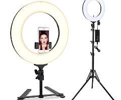 Ring Light, Houzetek Bi-Color 336 LED 65W Ring Light Dimmable and Color Temperature 2700-5500K with - Image 9/9