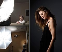 Photography Lighting - Umbrella Lights Kit 600W 5500K Portable Continuous Day Light Photo Portrait S
