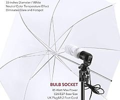 Photography Lighting - Umbrella Lights Kit 600W 5500K Portable Continuous Day Light Photo Portrait S - Image 5/8