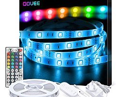 LED Strip Lights, Govee 5 Metre RGB Colour Changing Lighting Strip with Remote and Control Box, Mult - Image 8/8