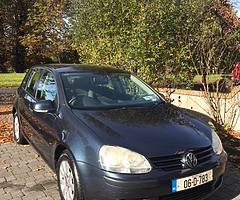 VW Golf 1.4 Confortline 2006, perfect condition, 4 new tyres, NCT until Jan 2021, fully serviced