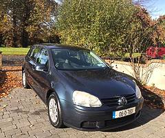 VW Golf 1.4 Confortline 2006, perfect condition, 4 new tyres, NCT until Jan 2021, fully serviced
