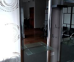 Hair salon chair mirror