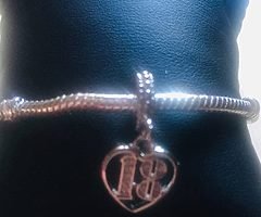 18th and 21st birthday chains and bracelets