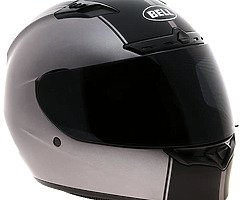 Bell Qualifier DLX Motorbike /Motorcycle Helmet - Rally Matt Titanium with transitional visor