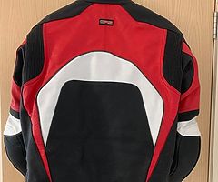 Red and black RST leathers for sale