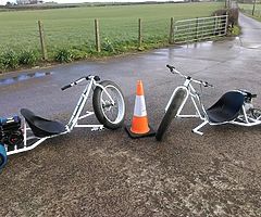 Drift Trike x2 large frame fat Tyre drift buggy 6.5hp reliable 4 stroke engine