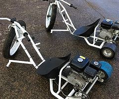 Drift Trike x2 large frame fat Tyre drift buggy 6.5hp reliable 4 stroke engine