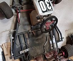 2 kart chassis, 3 engines and loads of spares