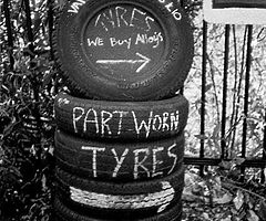 New an part worn tyres
