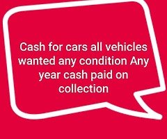 Vehicles wanted