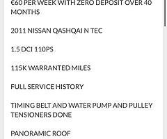 2011 Nissan Qashqui Finance this car from €47 P/W - Image 9/10