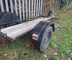 Single motorbike trailer