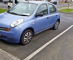 Nissan micra 1 litre NCT 1/20