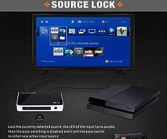 HDMI Switch 4K, HDMI Switcher Hub Port 5 IN 1 OUT with Source LOCK Function (Auto-switch OFF/ON),Hig